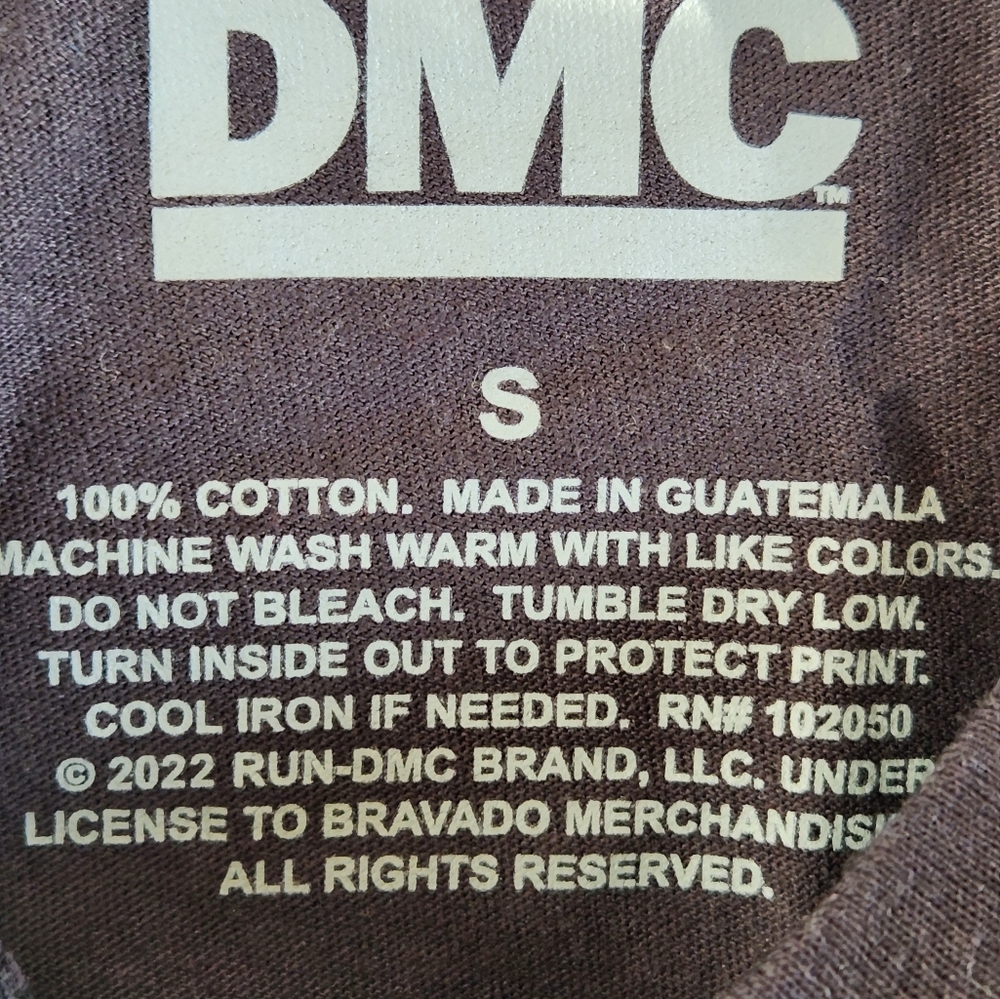 Run DMC floral logo graphic t shirt nwt - Picture 3 of 3